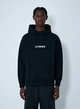 Comme des Garçons Homme Embroidered Logo Hooded Sweatshirt Brand New