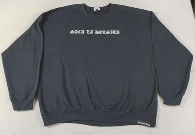 Foos Gone Wild Sweatshirt Mens XL Black Fleece Crewneck Saca La Bolsita Graphic