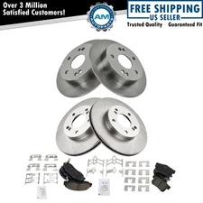 Disc Brake Rotor & Posi Ceramic Pad Front & Rear Kit Set for 97-01 Honda Prelude
