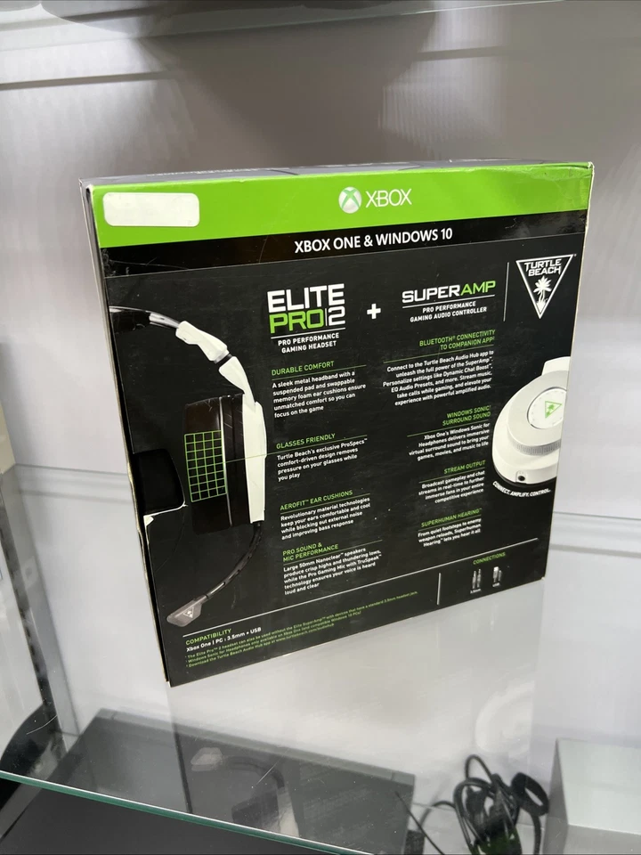 Turtle Beach Elite Pro 2 White Headband Gaming Headset for Xbox NEW Super Amp - Image 3 of 4