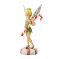 Jim Shore Disney TINKERBELL CANDY CANE FIGURE-PEPPERMINT PIXIE 6016887 NEW 2025
