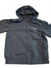 Tommy Hilfiger Hooded Jacket Navy Boys S 6-7 Lightweight Zip Front Outerwear
