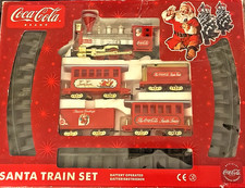 Coca Cola * SANTA TRAIN SET * Weihnachten-Eisenbahn Lok,Waggons+Schienen OVP*NEU