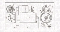 Magneti Marelli Anlasser Starter 063721202010 12V FüR Mercedes Klasse Model S203