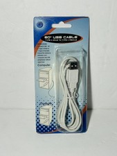 Greenbrier USB Cable White 60" Type A Male to Type A Female USB Extender Cable