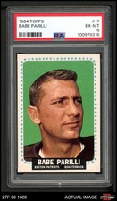 1964 Topps #17 Babe Parilli Patriots SHORT-PRINT Kentucky PSA 6 - EX/MT