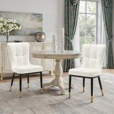 Sedia da Pranzo Moderna Imbottita con Seduta e Schienale Imbottiti - Facile Montaggio