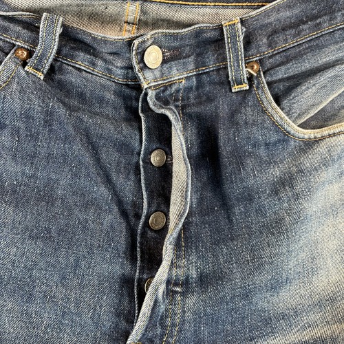Jeans Levis 501XX para Hombres 38x34 Ribete Grande E LVC Hecho en EE. UU. Botón Recto Mosca - Imagen 14 de 22