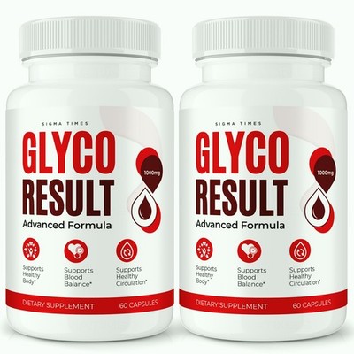 Glyco Result Capsules, GlycoResult Blood Support & Metabolic Balance Pills - 2PK