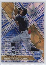 2019 Panini Elite Extra Edition Aspirations Blue 34/75 Brayan Rocchio #97 0i4k