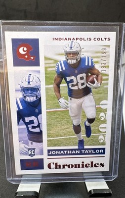 2020 Panini Chronicles - Jonathan Taylor #42 Red /199 (RC)