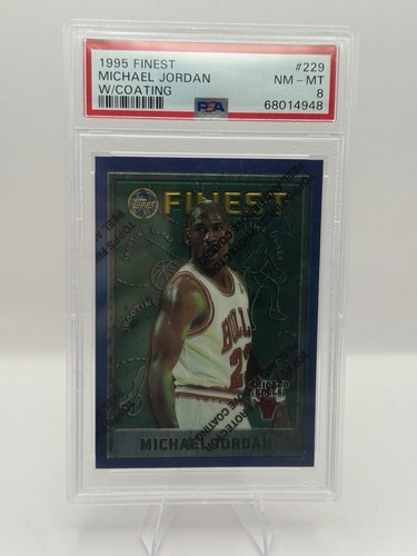 1995 FINEST W/COATING #229 MICHAEL JORDAN PSA 8 Super Clean