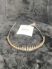 Bridal Crystal Gold Tiara Head Piece  Les accessories Barcelona