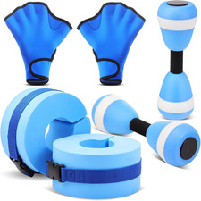 Water Aerobics Set for Aquatic Exercise Include Foam Water Dumbbell Swim Aquatic