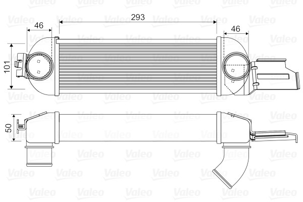 VALEO-OE 818355 Charge Air Cooler for OPEL,VAUXHALL