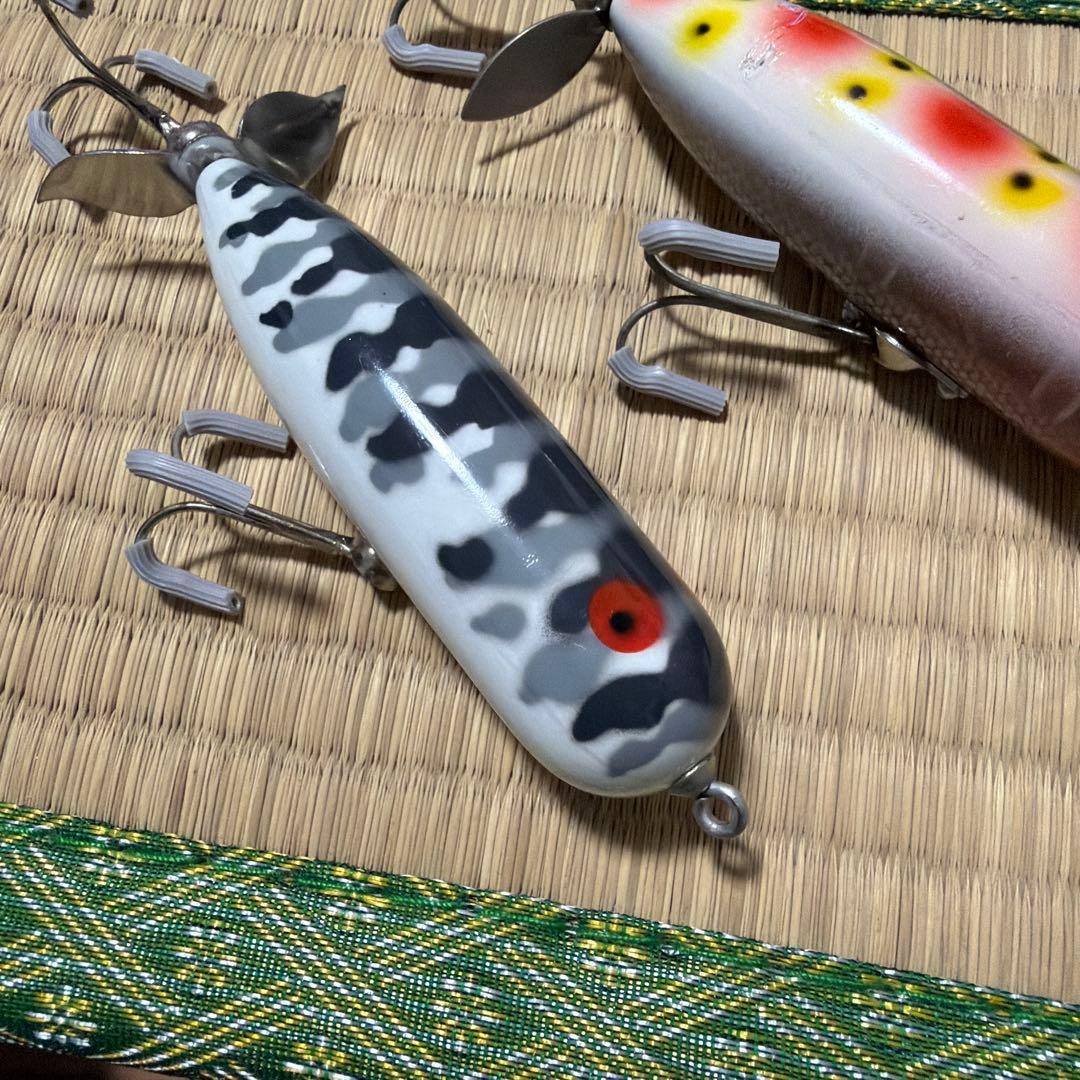 Old Heddon Magnum Torpedo Gray Wakame Small Set of 2 - Image 6