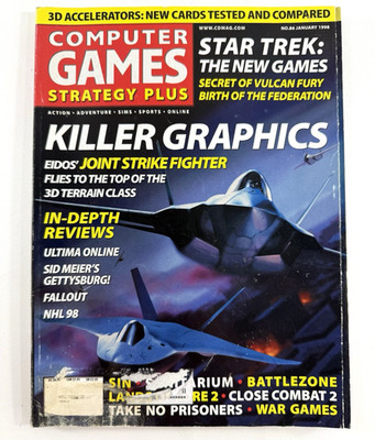 Computer Games Strategy Plus Magazine No. 86 January 1998 Joint Strike Fighter