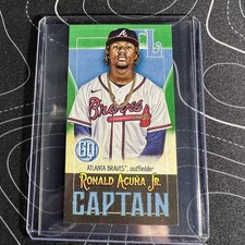 2021 Topps Gypsy Queen Captains Mini Green #CMRAJ Ronald Acuna Jr. /99 