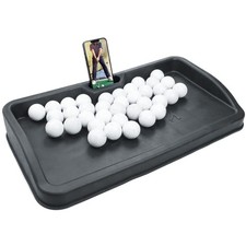 Heavy Duty Golf Ball Tray - with Cell Phone Holder Record Golf Swing - 100 Ba...