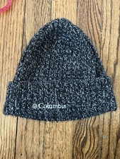 Columbia Kids Blue Knit Beanie Winter Hat  Youth Cold Weather