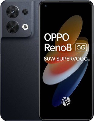 OPPO Reno8 5G 128GB 8GB RAM Shimmer Black Factory Unlocked -5G-NO TARIFF TO USA