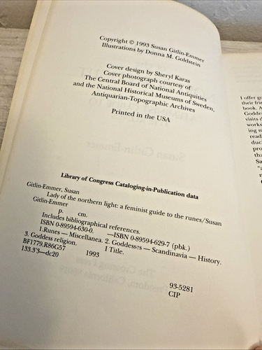 Lady of the Northern Light : A Feminist Guide to the Runes by Susan Gitlin-Emmer - Picture 4 of 8