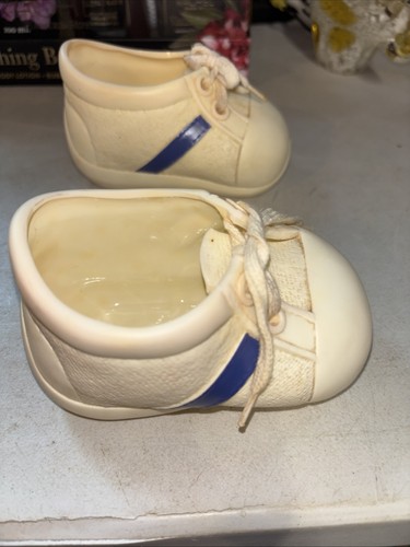 Vintage My Buddy Puppe Ersatz Jungen Schuhe blau gestreift 1985 Playskool Spielzeug - Bild 4 von 7