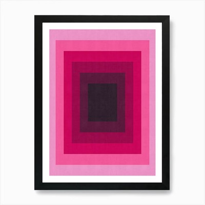 Quadrate Farbverlauf 11 Kunstdruck gerahmtes Wandbild Poster Leinwanddruck Bild