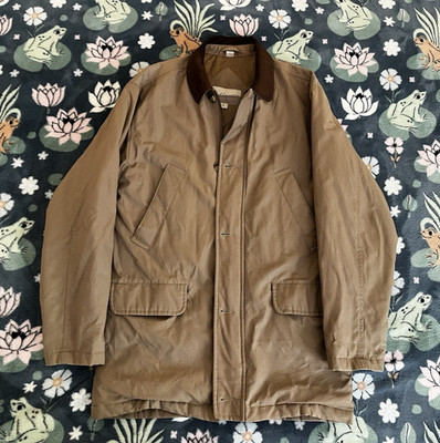 90s Vintage Fieldmaster Small Cotton Tan Beige Workwear Barn Quilted Jacket S