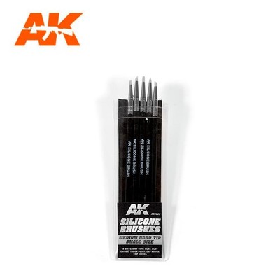 AK Interactive Silicone Brushes Medium Hard Tip Small Size Pinsel AK9085