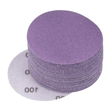 30Pcs 100 Grits Purple Sanding Discs for WOOD METAL PAINT FINISHING Wet Dry