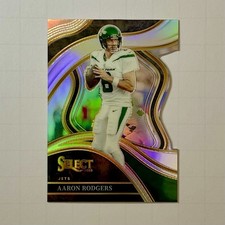 2023 Panini Select - Club Level Aaron Rodgers #300 Silver Prizm Die-Cut (HOFer)