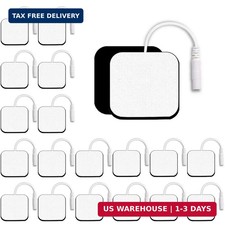 TENS Unit Electrode Pads 2x2" - 20 Pack SM Electrodes 50 Reusable EMS/TENS Pads