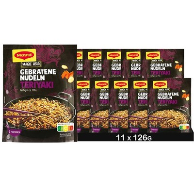 MAGGI Magic Asia Gebratene Nudeln Teriyaki (11 x 126g)
