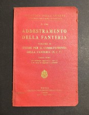 REGIO ESERCITO COMBATTIMENTO FANTERIA ADDESTRAMENTO MINISTERO GUERRA ITALIA 1937