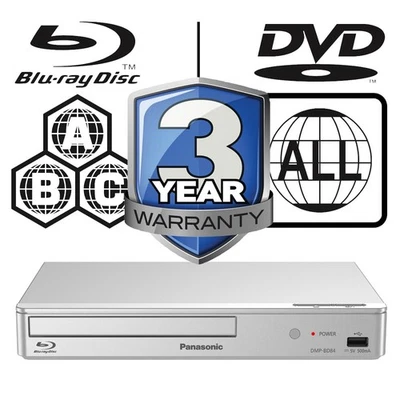 Panasonic Blu-ray Player DMP-BD84 Full MultiRegion DMP-BD84EB-S Silver - Image 1 of 4