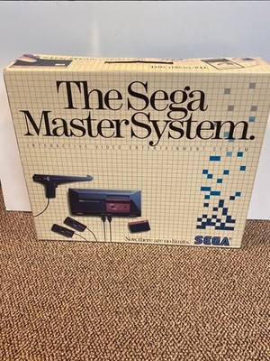 Sega Master System Power Base Console CIB MINTY w/ Light Phaser Model 1
