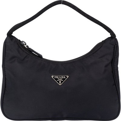 Prada Black Nylon Triangle Vintage Re-Edition Handbag Tasche