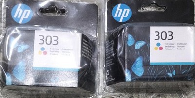 2x HP 303 Tri-colour Original Tintenpatronen mit Standardkapazität für HP ENVO 623