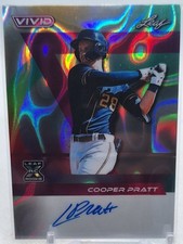 COOPER PRATT 2024 LEAF VIVID SILVER LAVA XRC AUTO #4/9