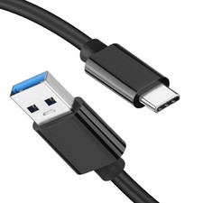 LDLrui USB C Cable-3FT, C to A 3.1 Gen 2 Cable, Type 3FT, Black TPE 