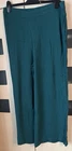 Nomads Teal Green Wide Leg Trousers Size 14. Pockets.  New