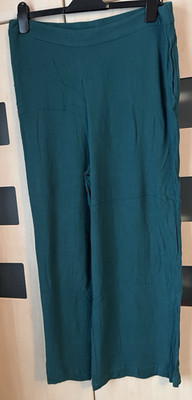Nomads türkisgrüne Hose mit weitem Bein Größe 14. 26'' Bein. Taschen.  Neu