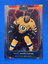 2021-22 O-Pee-Chee Platinum Hot Magma #18 Brad Marchand Bruins #/499