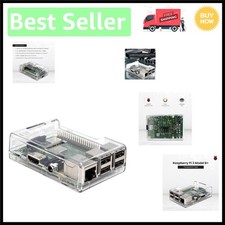 Durable Protective Case for Raspberry Pi 3 Model B - Snap-Fit, All Ports Access