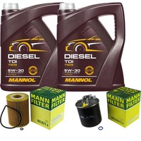 Inspektionspaket 10L Mannol TDI 5W-30 FüR Mercedes W164 ML 320 CDI 4Matic S212 E