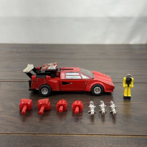 Takara Vintage Transformers G1 Diaclone Red Countach Sunstreaker Figure