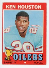 1971 Topps Ken Houston #113 RC Rookie Card HOF football card. rookie card picture