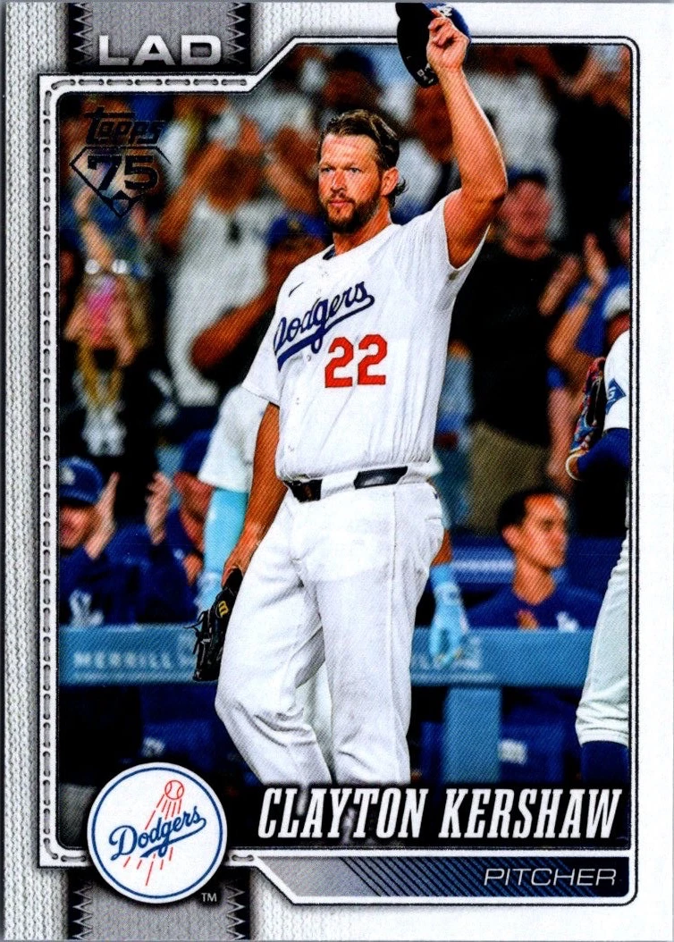 Topps Series 1 2026 Clayton Kershaw #22 for sale | eBay