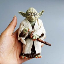 Star Wars Yoda Action Figure 12CM PVC Collectible Model with Cloth Robe Toy